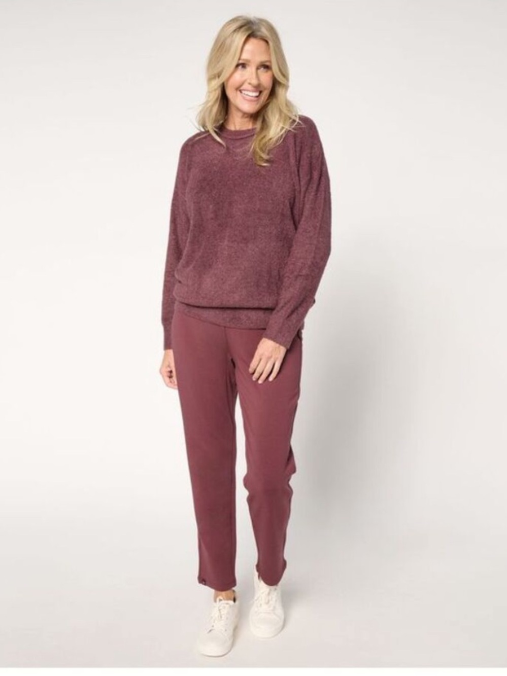 Barefoot Dreams Women's Plus Pants Sz 1X Reg. CozyChic Lite Purple A656328
